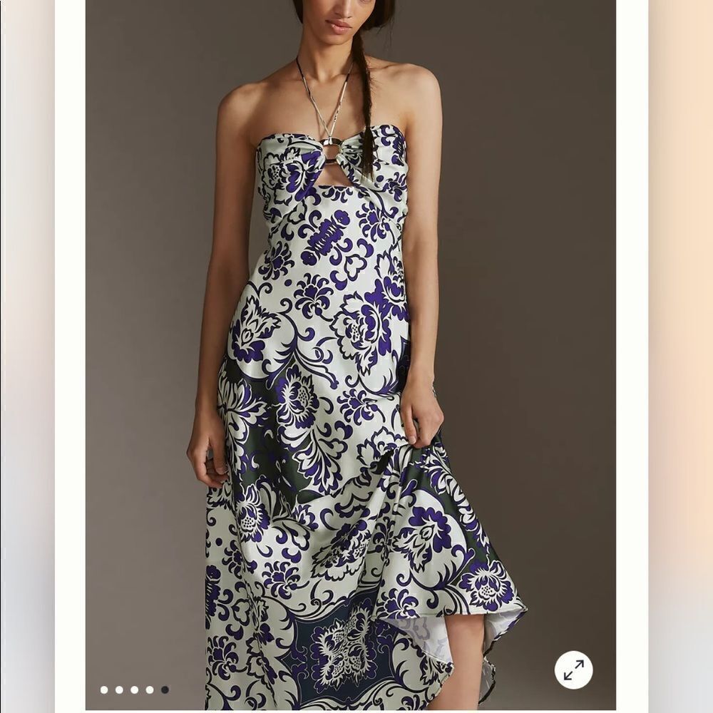 Anthropologie Delfi Collective Halter Maxi Dress NWT - Picture 4 of 7